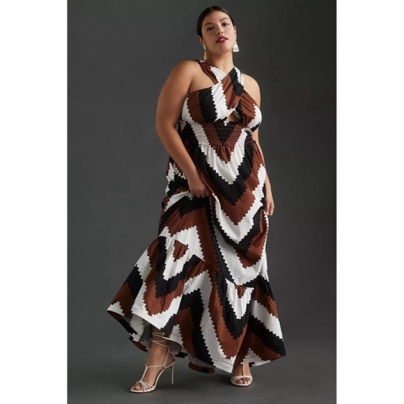 Anthropologie Dresses & Skirts - PLENTY BY TRACY REESE
Printed Halter Maxi Dress 2X